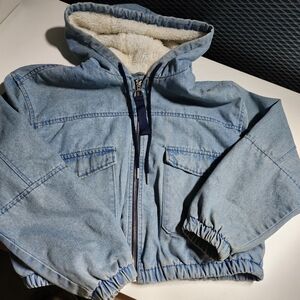 Ashley Vintage Charm|| Cropped Sherpa Lined Jacket